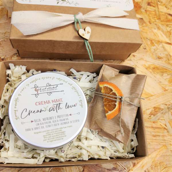 bomboniera crema mani bio ecofattoart